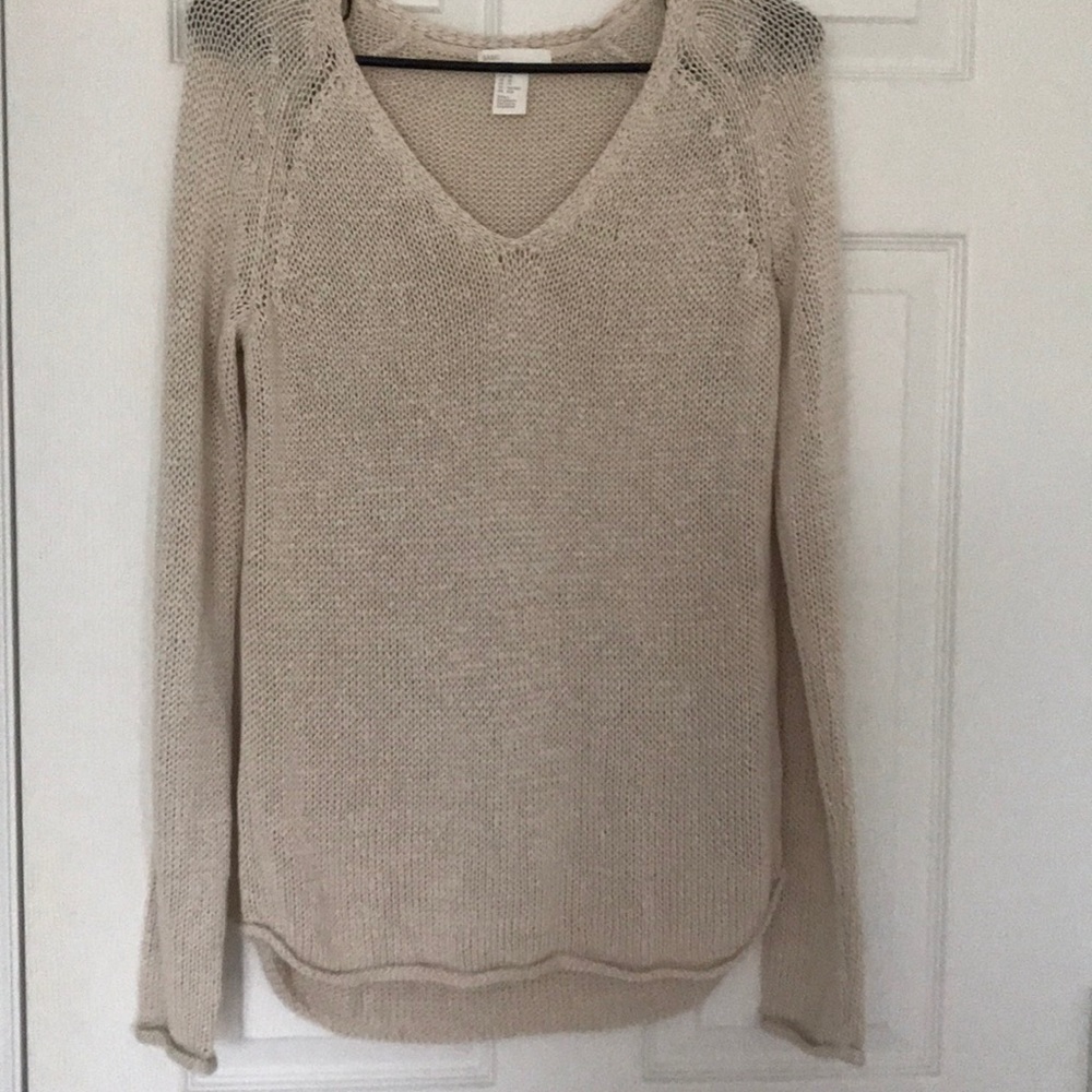Cream long sleeve sweater